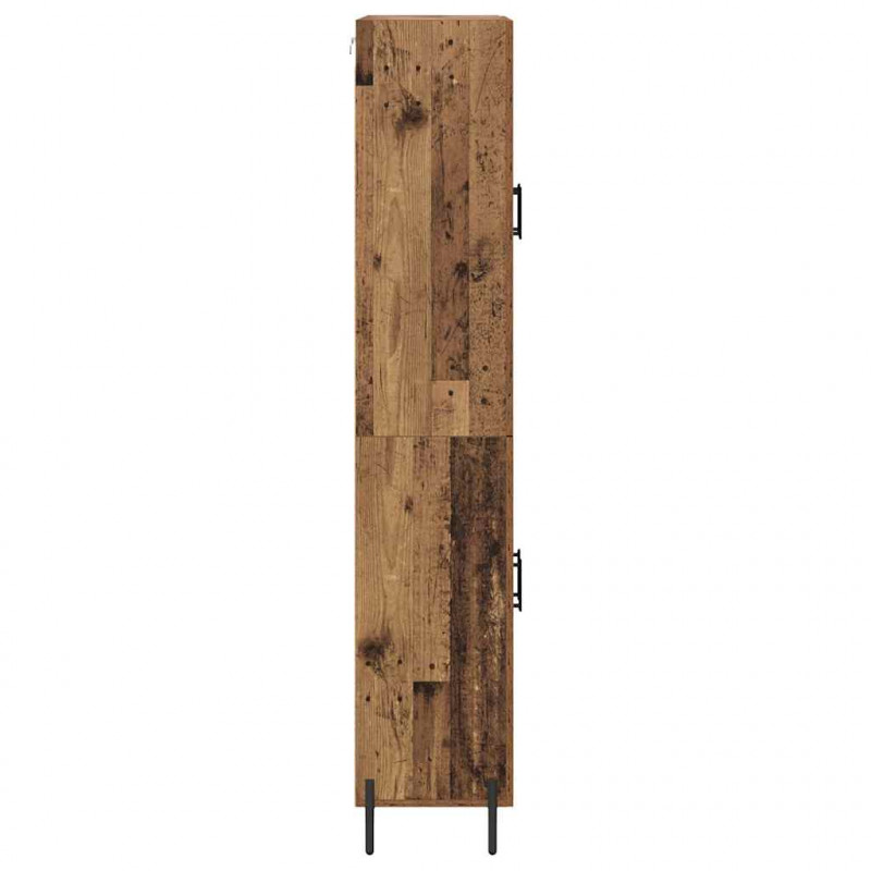 Highboard Montowane na ścianie Stare drewno 69,5 x 34 x 180 cm