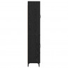 Highboard Czarny Dąb 69,5 x 34 x 180 cm Materiał drewnopochodny
