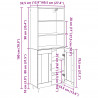 Highboard Stare drewno 69,5 x 34 x 180 cm