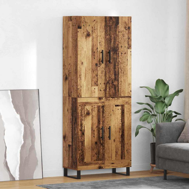 Highboard 2 pcs Stare drewno 69,5 x 34 x 180 cm