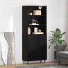 Highboard Czarny Dąb 69,5 x 34 x 180 cm