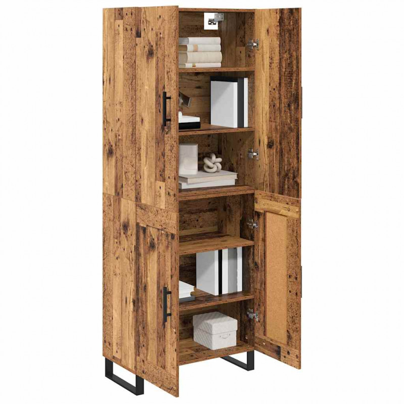 Highboard 2 pcs Stare drewno 69,5 x 34 x 180 cm