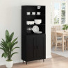 Highboard Czarny Dąb 69,5 x 34 x 180 cm
