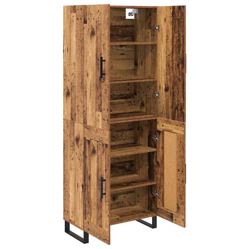 Highboard 2 pcs Stare drewno 69,5 x 34 x 180 cm