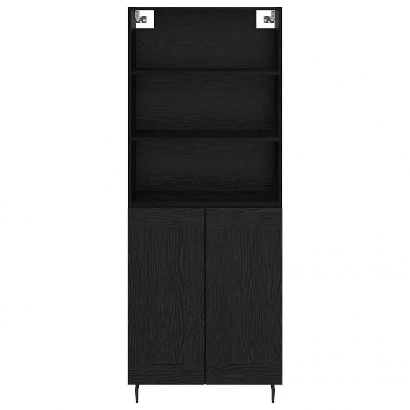 Highboard Czarny Dąb 69,5 x 34 x 180 cm