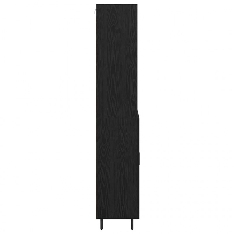 Highboard Czarny Dąb 69,5 x 34 x 180 cm