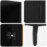 Highboard Czarny Dąb 69,5 x 34 x 180 cm