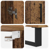 Highboard 2 pcs Stare drewno 69,5 x 34 x 180 cm