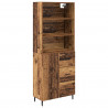 Highboard z szufladą 2 pcs Stare drewno Materiał drewnopochodny