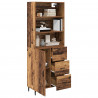 Highboard z szufladą 2 pcs Stare drewno Materiał drewnopochodny