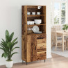 Highboard z szufladą 2 pcs Stare drewno Materiał drewnopochodny