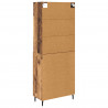 Highboard z szufladą 2 pcs Stare drewno Materiał drewnopochodny