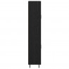 Highboard 2 pcs Czarny Dąb Materiał drewnopochodny