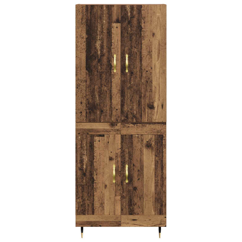 Highboard Montowane na ścianie Stare drewno 69,5 x 34 x 180 cm