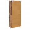 Highboard Montowane na ścianie Stare drewno 69,5 x 34 x 180 cm