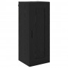Highboard Czarny Dąb 34,5 x 34 x 180 cm Materiał drewnopochodny