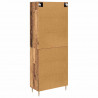 Highboard 2 pcs Stare drewno Materiał drewnopochodny