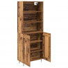 Highboard 2 pcs Stare drewno Materiał drewnopochodny