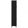 Highboard Czarny Dąb 69,5 x 34 x 180 cm Materiał drewnopochodny