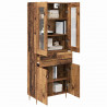 Highboard z szufladą 2 pcs Stare drewno Materiał drewnopochodny