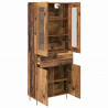 Highboard z szufladą 2 pcs Stare drewno Materiał drewnopochodny