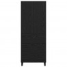 Highboard z szufladą 2 pcs Czarny Dąb 69,5 x 34 x 180 cm