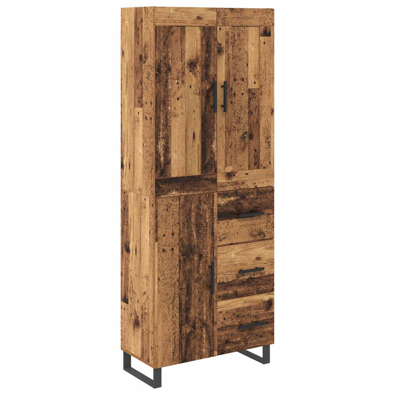 Highboard z szufladą Stare drewno 69,5 x 34 x 180 cm
