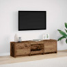 Szafka RTV z LED z paskami LED Stare drewno 140 x 34 x 40 cm