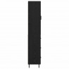 Highboard Czarny Dąb 34,5 x 34 x 180 cm Materiał drewnopochodny