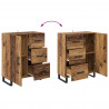 Highboard z szufladą Stare drewno 69,5 x 34 x 180 cm