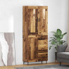 Highboard z szufladą 2 pcs Stare drewno Materiał drewnopochodny