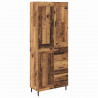 Highboard z szufladą 2 pcs Stare drewno Materiał drewnopochodny