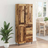 Highboard z szufladą 2 pcs Stare drewno Materiał drewnopochodny