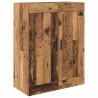 Highboard z szufladą 2 pcs Stare drewno Materiał drewnopochodny
