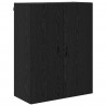 Highboard Czarny Dąb 69,5 x 34 x 180 cm Materiał drewnopochodny