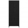 Highboard Czarny Dąb 69,5 x 34 x 180 cm Materiał drewnopochodny