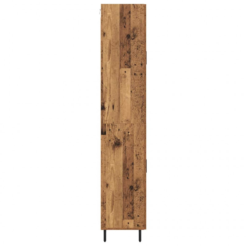 Highboard z szufladą 2 pcs Stare drewno Materiał drewnopochodny