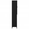 Highboard Czarny Dąb 69,5 x 34 x 180 cm Materiał drewnopochodny