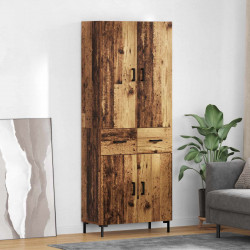 Highboard Montowane na ścianie Stare drewno 69,5 x 34 x 180 cm