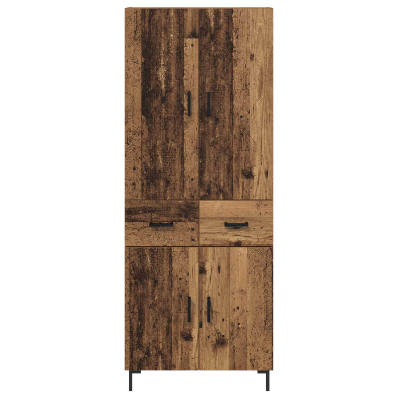 Highboard Montowane na ścianie Stare drewno 69,5 x 34 x 180 cm