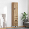Highboard z szufladą Dąb rzemieślniczy 34,5 x 34 x 180 cm