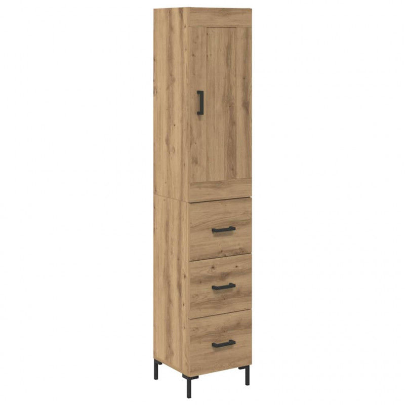 Highboard z szufladą Dąb rzemieślniczy 34,5 x 34 x 180 cm