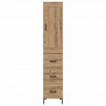 Highboard z szufladą Dąb rzemieślniczy 34,5 x 34 x 180 cm