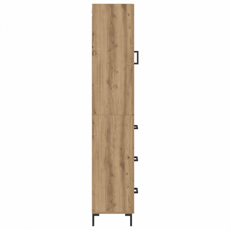 Highboard z szufladą Dąb rzemieślniczy 34,5 x 34 x 180 cm
