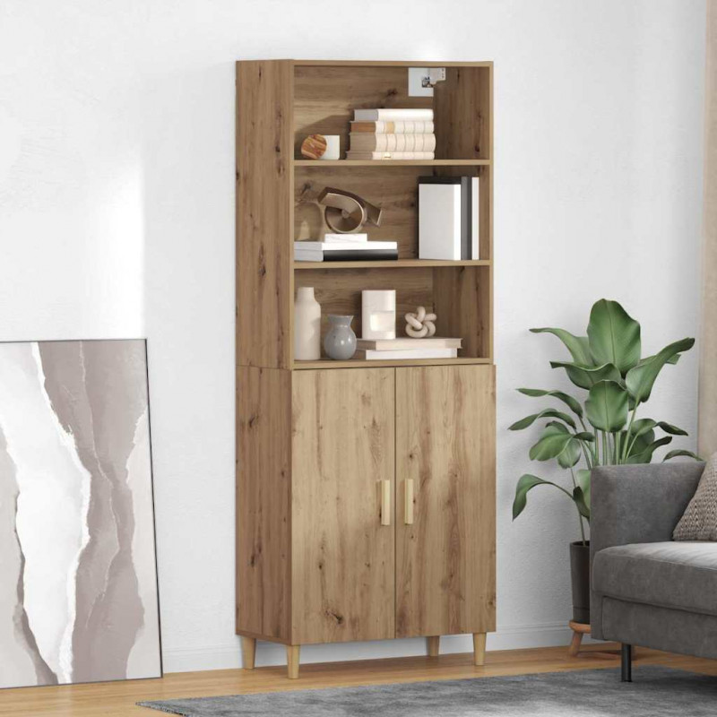 Highboard Dąb rzemieślniczy 69,5 x 32,5 x 180 cm