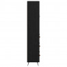 Highboard Czarny Dąb 69,5 x 34 x 180 cm Materiał drewnopochodny