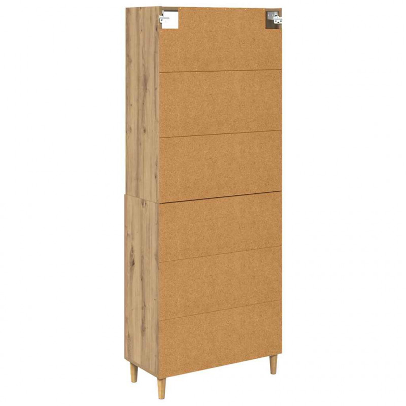 Highboard Dąb rzemieślniczy 69,5 x 32,5 x 180 cm