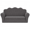 2-os. sofa dla dzieci, rozkładana, antracytowa, miękki plusz