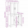 Highboard Dąb rzemieślniczy 69,5 x 34 x 180 cm