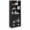 Highboard Czarny Dąb 69,5 x 32,5 x 180 cm